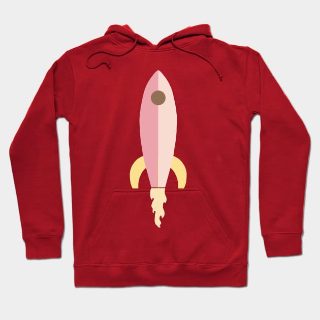 Rocket - Pink Hoodie by littlemoondance